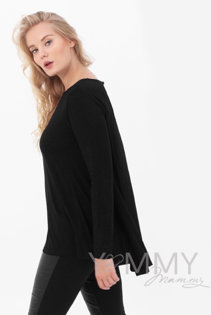 Туника для кормящих и беременных, цвет черный