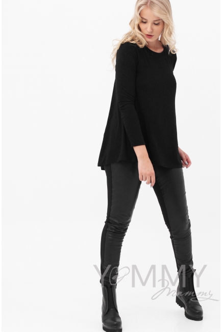 Туника для кормящих и беременных, цвет черный
