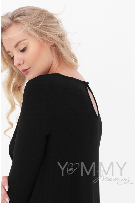 Туника для кормящих и беременных, цвет черный