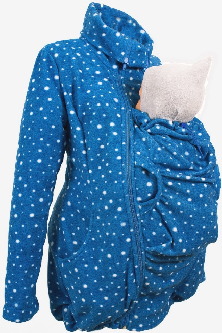 Флисовая слингокуртка и куртка для беременных, "млечный путь"