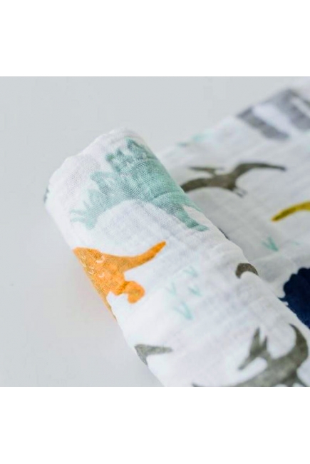 Муслиновая пеленка для новорожденных с бамбуком Diva большая, Dino