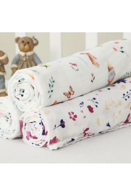 Муслиновая пеленка с бамбуком Diva большая, Spring Field