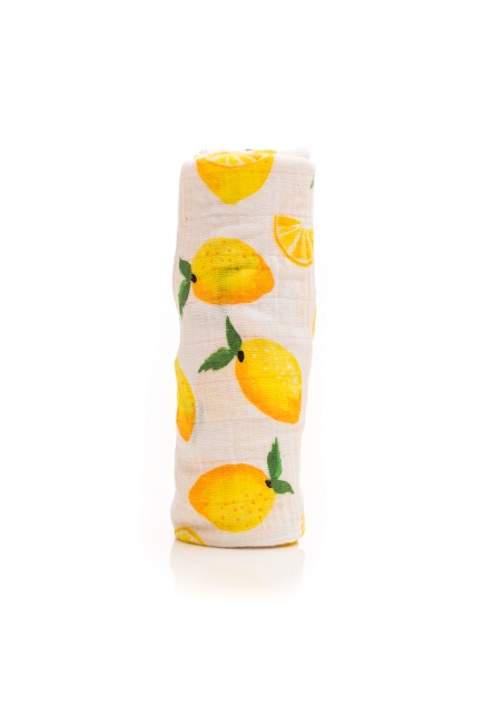 Муслиновая пеленка для новорожденных с бамбуком Diva большая, Lemon Bamboo