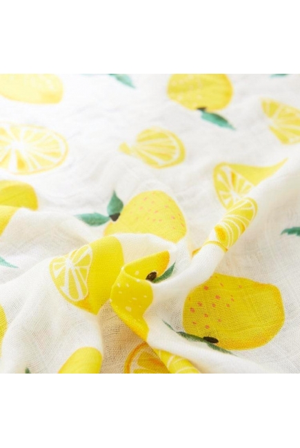 Муслиновая пеленка для новорожденных с бамбуком Diva большая, Lemon Bamboo