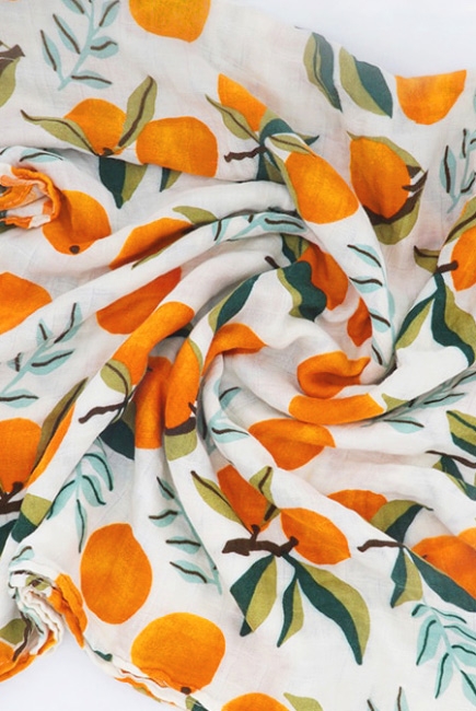 Муслиновая пеленка с бамбуком Diva большая, Orange