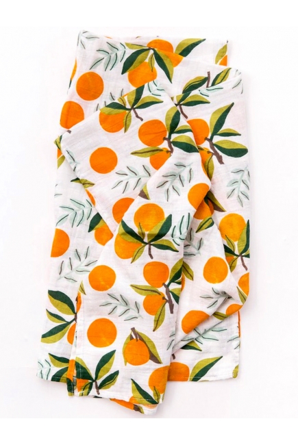 Муслиновая пеленка с бамбуком Diva большая, Orange