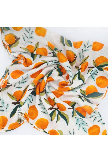 Муслиновая пеленка с бамбуком Diva большая, Orange