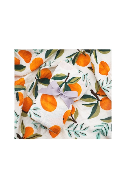 Муслиновая пеленка с бамбуком Diva большая, Orange
