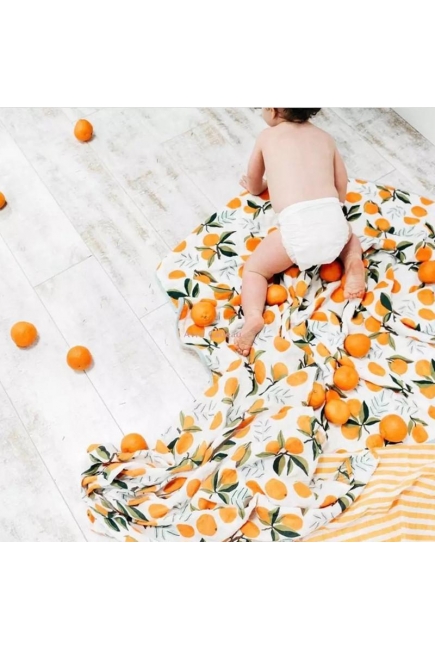 Муслиновая пеленка с бамбуком Diva большая, Orange