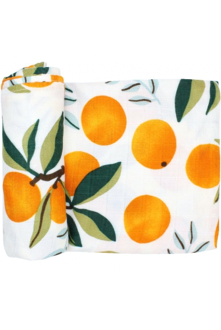 Муслиновая пеленка с бамбуком Diva большая, Orange