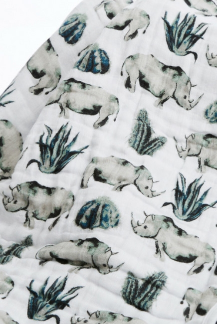 Муслиновая пеленка для новорожденных с бамбуком Diva большая, Rhino