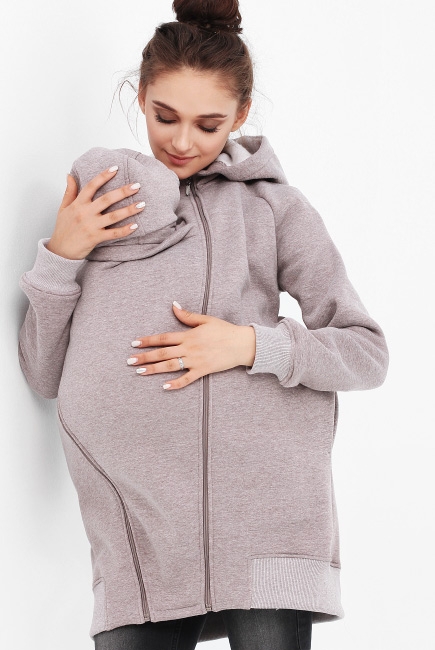 Слинготолстовка, коричневый меланж