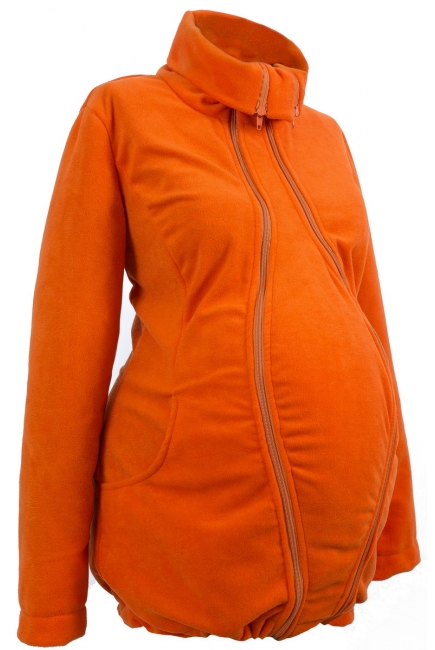 Флисовая слингокуртка и куртка для беременных, оранжевый