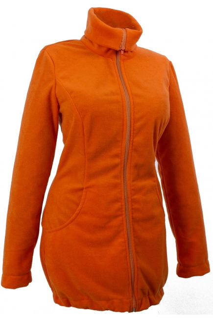Флисовая слингокуртка и куртка для беременных, оранжевый