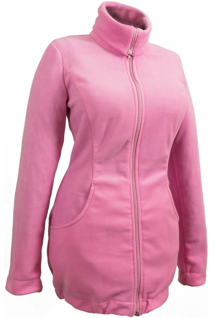 Флисовая слингокуртка и куртка для беременных, розовый