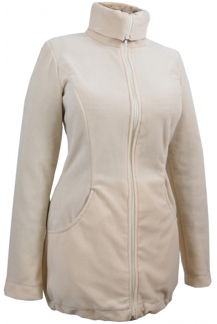 Флисовая слингокуртка и куртка для беременных, бежевый