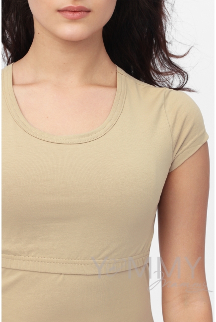 Комплект для дома бежевый с принтом сердечки