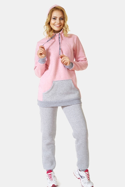 Костюм для беременных и кормящих утепленный Deya, розовый