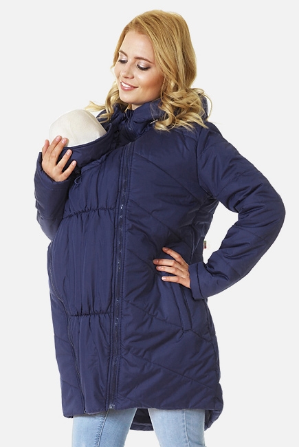 Слингокуртка зимняя для мам Britney 3в1, цвет темно-синий