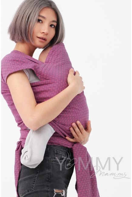 Май-слинг Yammy Mammy, розовый/темно-серый