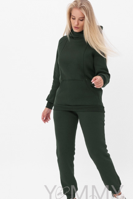 Костюм для беременных и кормящих утепленный, милитари