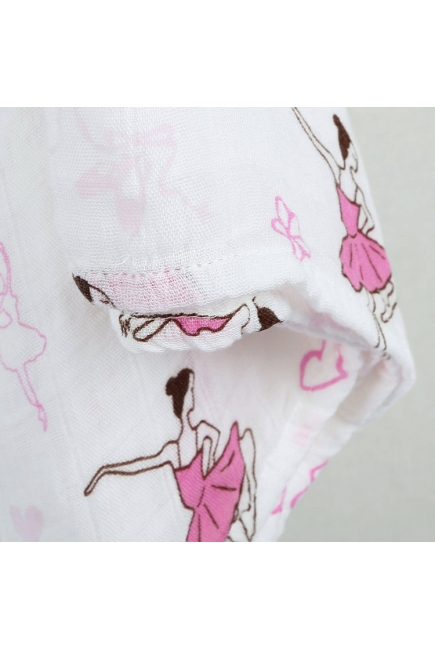 Муслиновая пеленка для новорожденных с бамбуком Diva большая, Ballerina