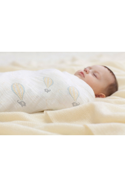 Муслиновая пеленка для новорожденных Diva большая, Baloon