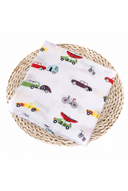 Муслиновая пеленка для новорожденных Diva большая, Cars