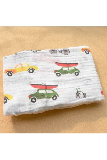 Муслиновая пеленка для новорожденных Diva большая, Cars