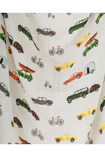 Муслиновая пеленка для новорожденных Diva большая, Cars