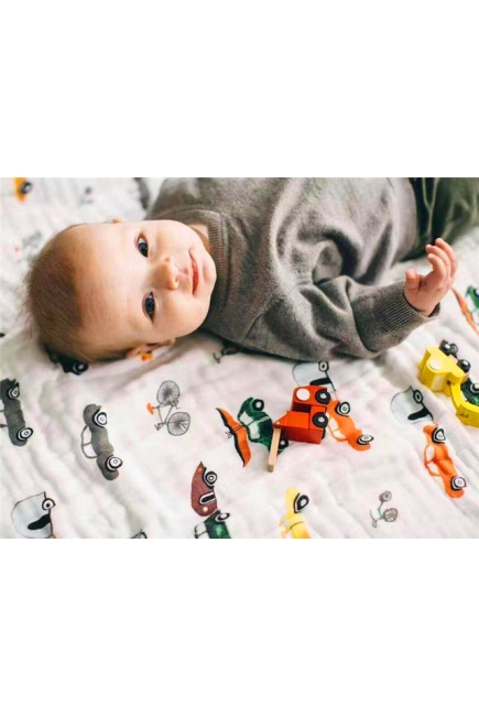 Муслиновая пеленка для новорожденных Diva большая, Cars