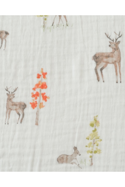 Муслиновая пеленка для новорожденных с бамбуком Diva большая, Deer