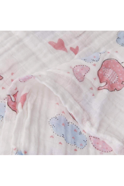 Муслиновая пеленка для новорожденных Diva большая, Elephant