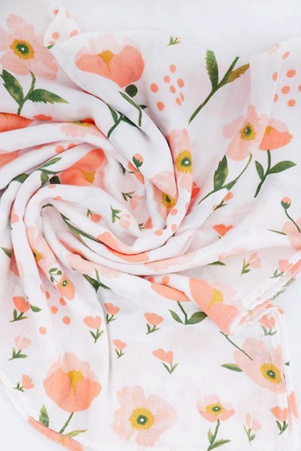 Муслиновая пеленка для новорожденных Diva большая, Flower Cotton