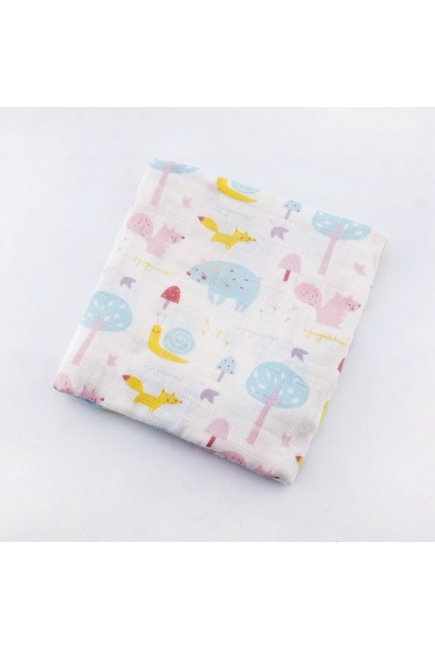 Муслиновая пеленка для новорожденных с бамбуком Diva большая, Forest