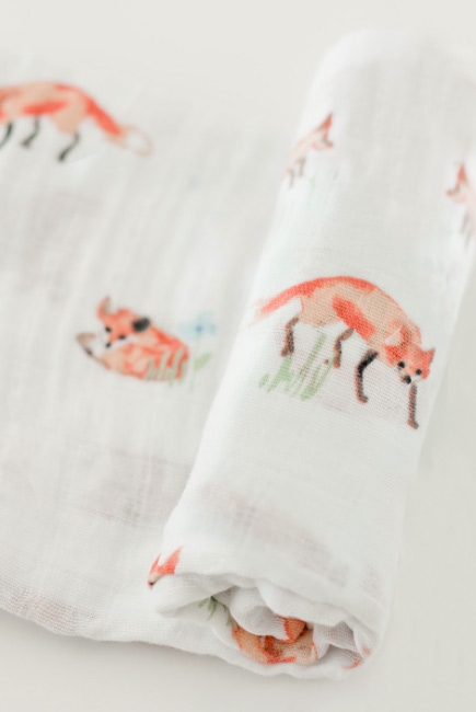 Муслиновая пеленка для новорожденных с бамбуком Diva большая, Fox Bamboo