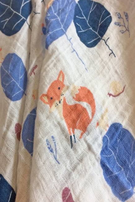 Муслиновая пеленка для новорожденных Diva большая, Fox Cotton