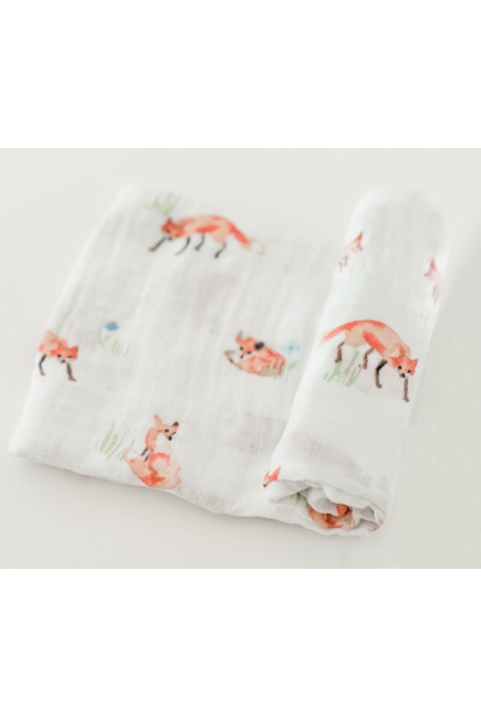 Муслиновая пеленка для новорожденных с бамбуком Diva большая, Fox Bamboo