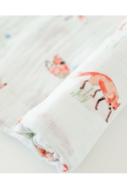 Муслиновая пеленка для новорожденных с бамбуком Diva большая, Fox Bamboo