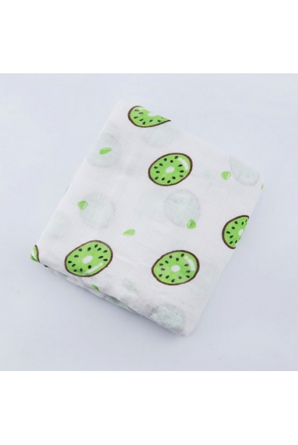 Муслиновая пеленка для новорожденных с бамбуком Diva большая, Kiwi