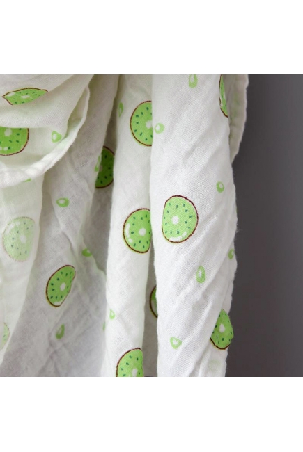 Муслиновая пеленка для новорожденных с бамбуком Diva большая, Kiwi