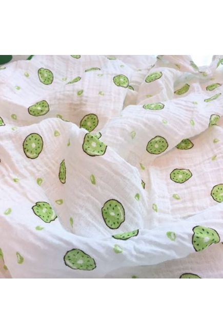 Муслиновая пеленка для новорожденных с бамбуком Diva большая, Kiwi