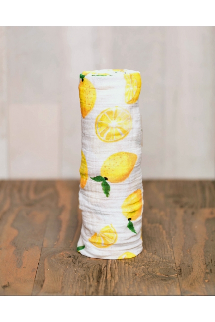 Муслиновая пеленка для новорожденных с бамбуком Diva большая, Lemon Cotton