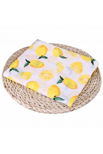 Муслиновая пеленка для новорожденных с бамбуком Diva большая, Lemon Cotton