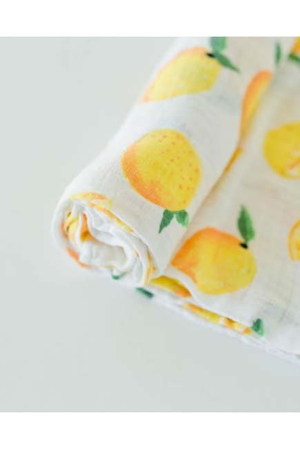 Муслиновая пеленка для новорожденных с бамбуком Diva большая, Lemon Cotton