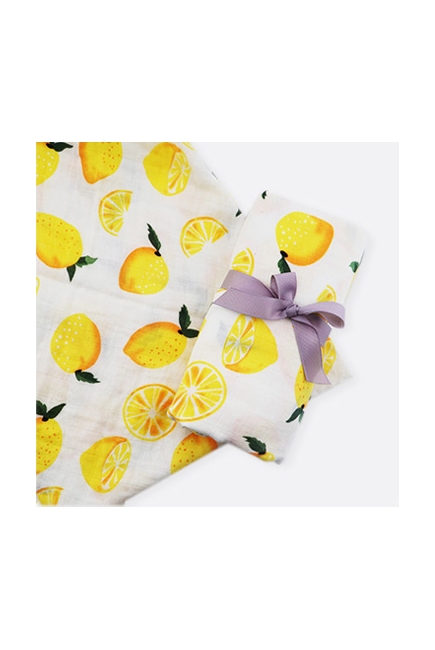 Муслиновая пеленка для новорожденных с бамбуком Diva большая, Lemon Cotton