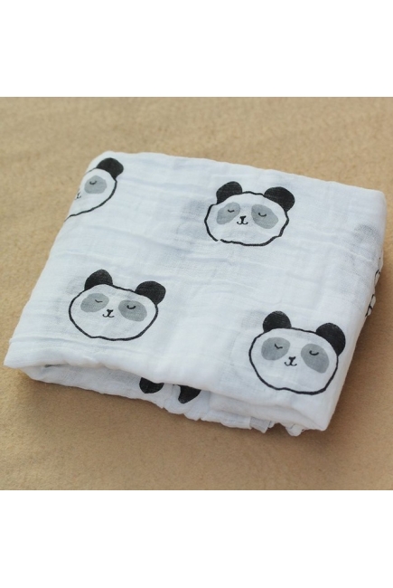 Муслиновая пеленка для новорожденных Diva большая, Panda