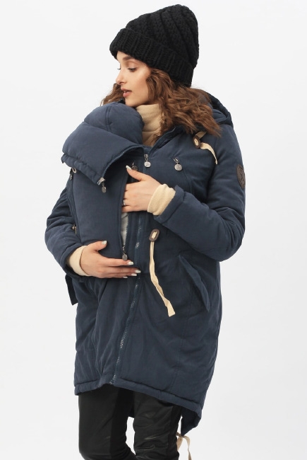 Слингокуртка - парка 3 в 1, синий