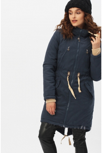 Слингокуртка зимняя - парка 3 в 1, синий