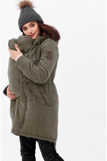 Зимняя слингокуртка - парка 3 в 1, хаки